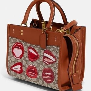 Coach X Tom Wesselmann Rogue 25 In Signature Textile Jacquard NWT